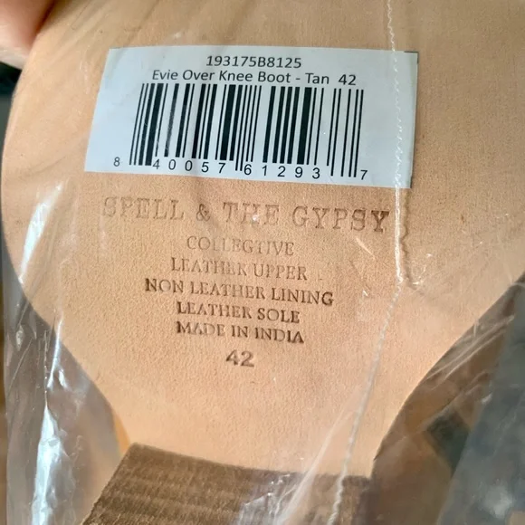 Spell Tan Over the Knee Boots - Picture 3 of 6